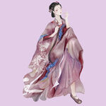 古風(fēng)飄逸漢服女子形象