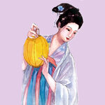 古風(fēng)女子持燈籠優(yōu)雅而立