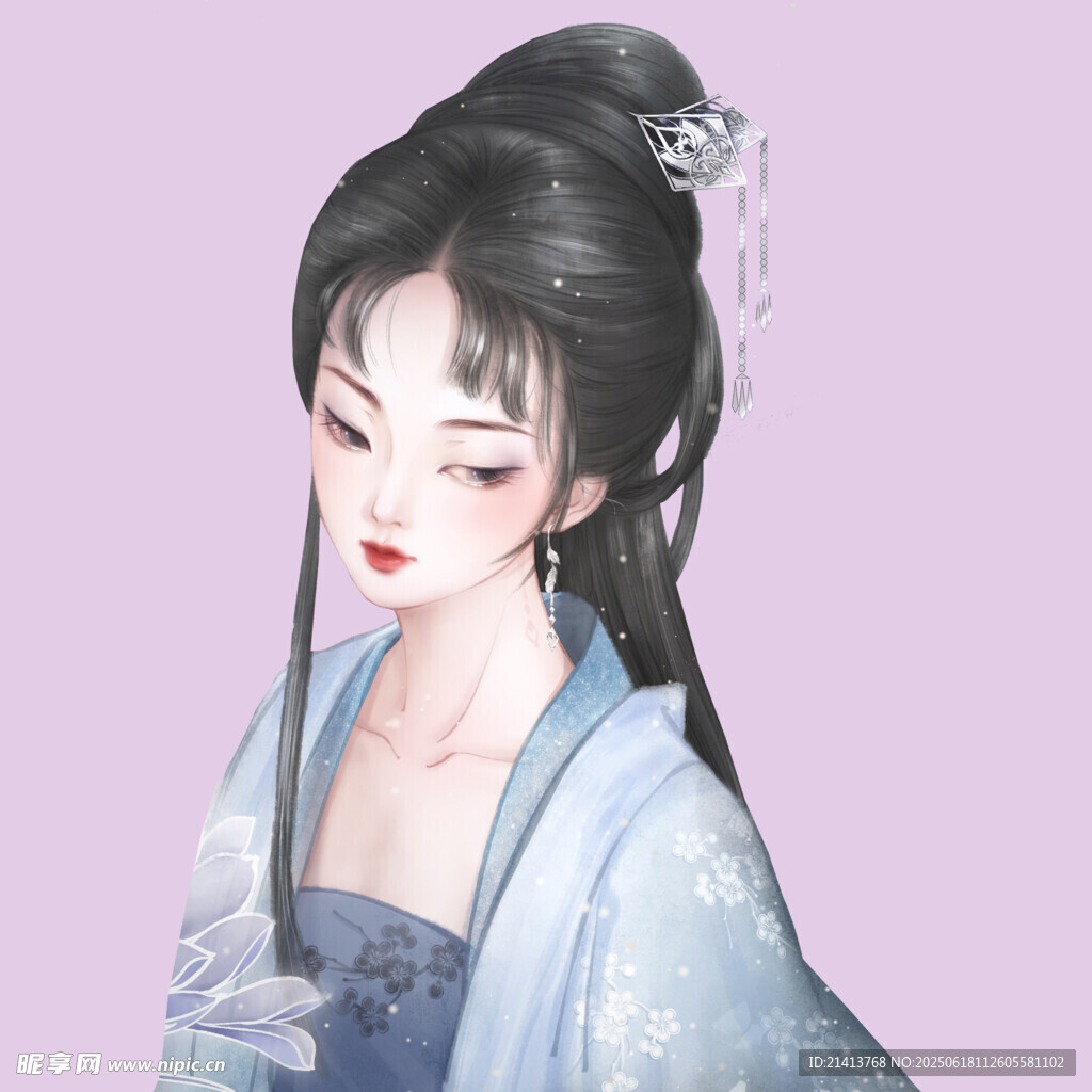 古風漢服女子優雅形象