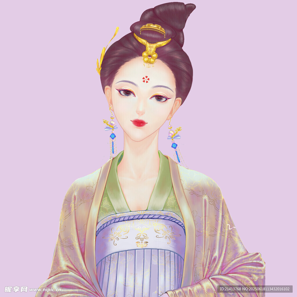 古風(fēng)漢服女子優(yōu)雅形象