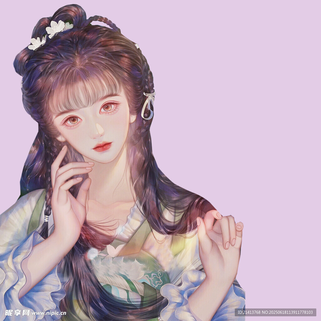 古風女子優(yōu)雅姿態(tài)