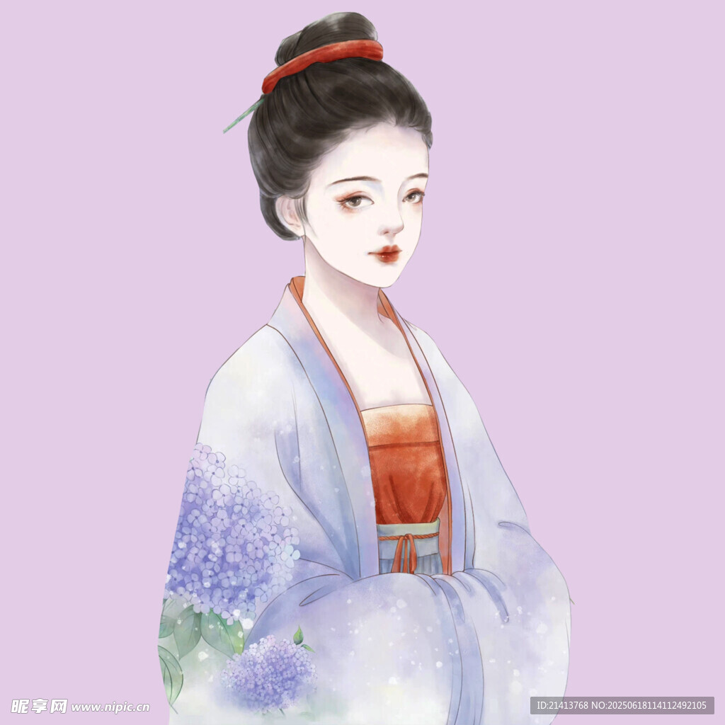 古風漢服女子優雅形象
