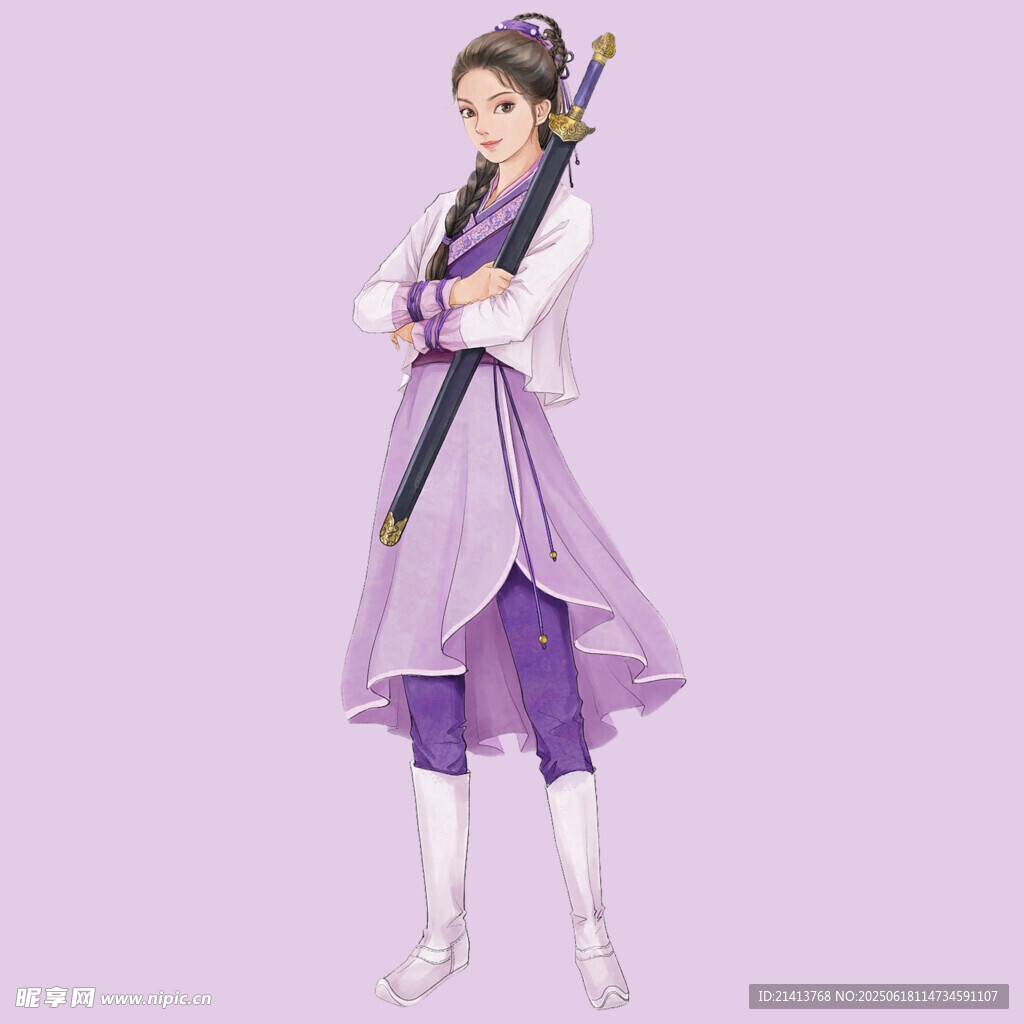 古裝持劍少女