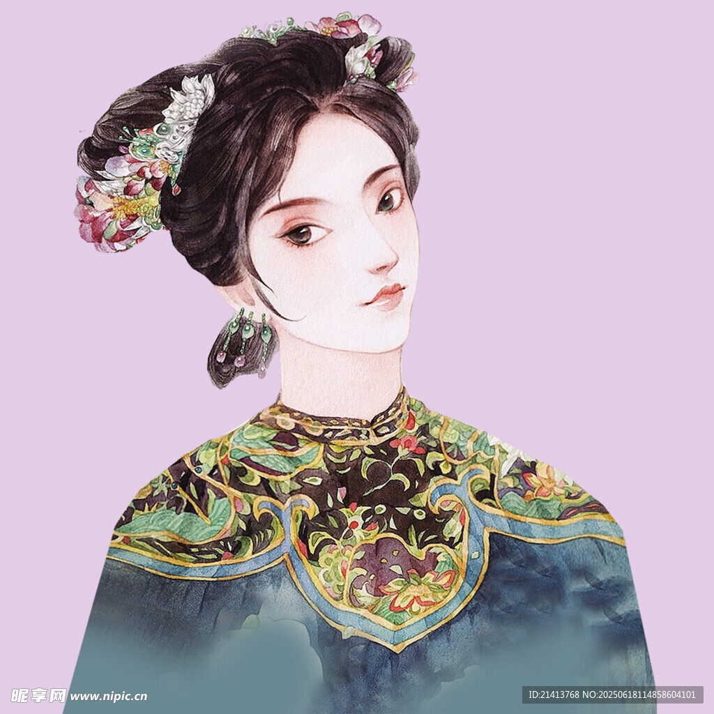 古風(fēng)典雅清朝女子