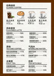咖啡價格表 手繪咖啡