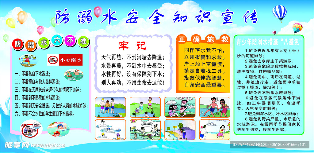 防溺水宣傳欄
