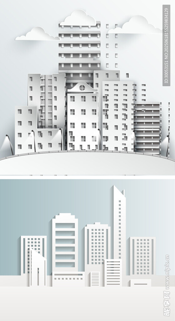 簡(jiǎn)約風(fēng)格城市建筑景觀