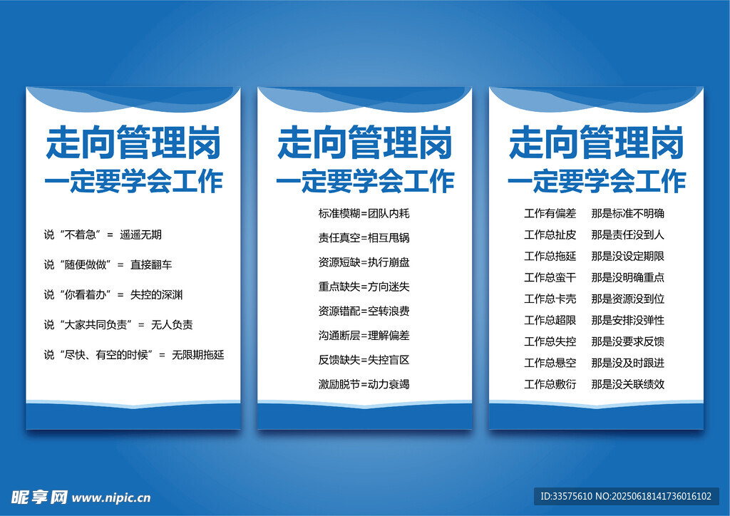 工作管理海報