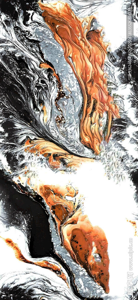 抽象水墨紋理藝術圖案