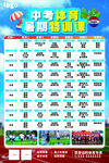 中考體育培訓課程表