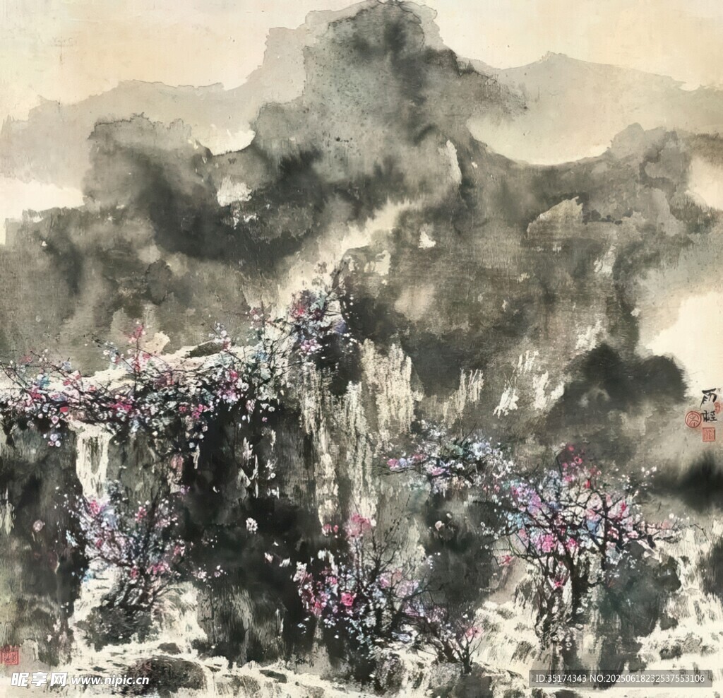 水墨山水間