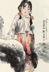 水墨風(fēng)格小女孩