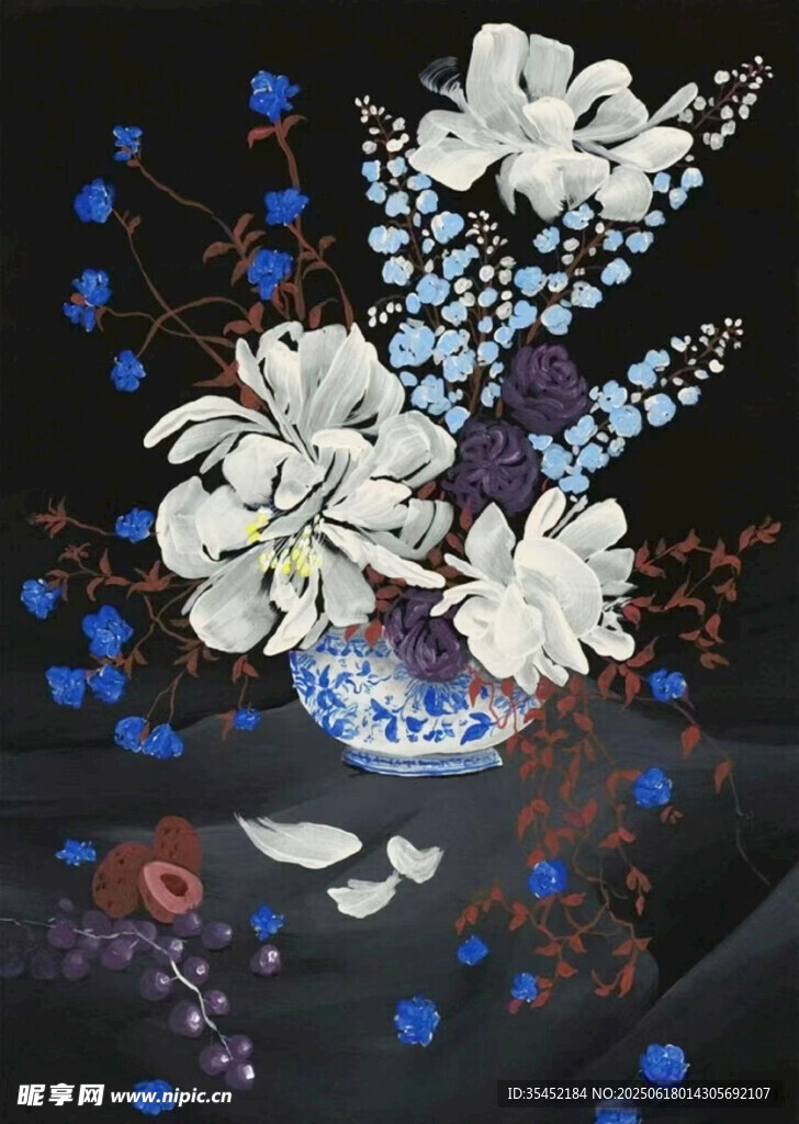 花卉靜物插畫