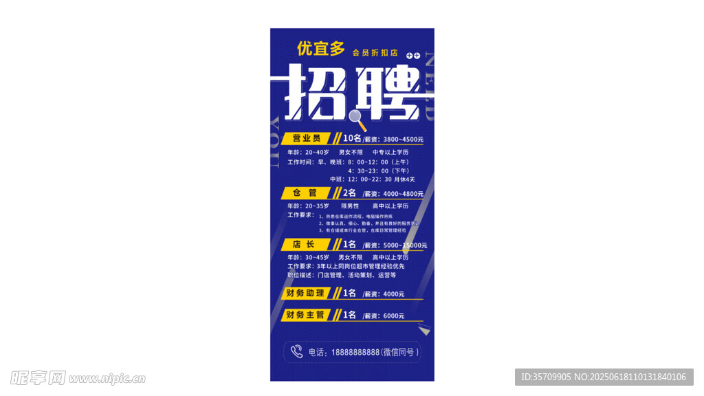 超市招聘海報(bào)
