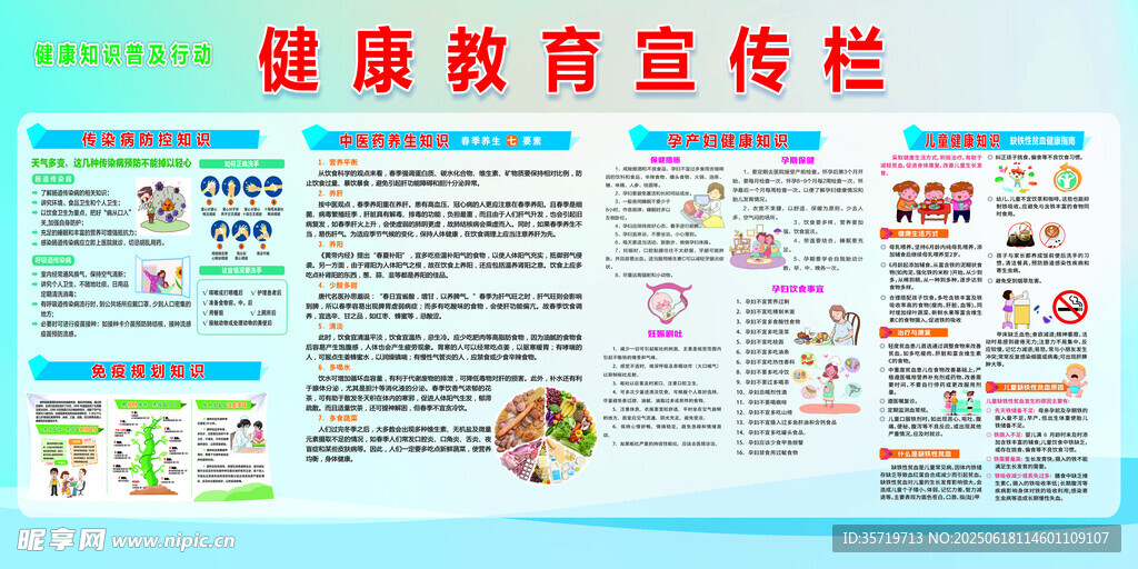 健康教育宣傳欄海報