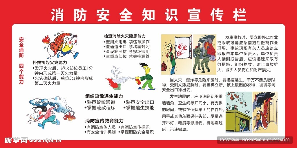 消防安全知識宣傳展板
