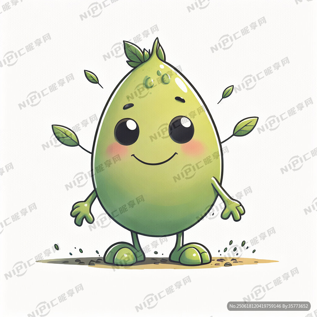 設計一個卡通小種子形象