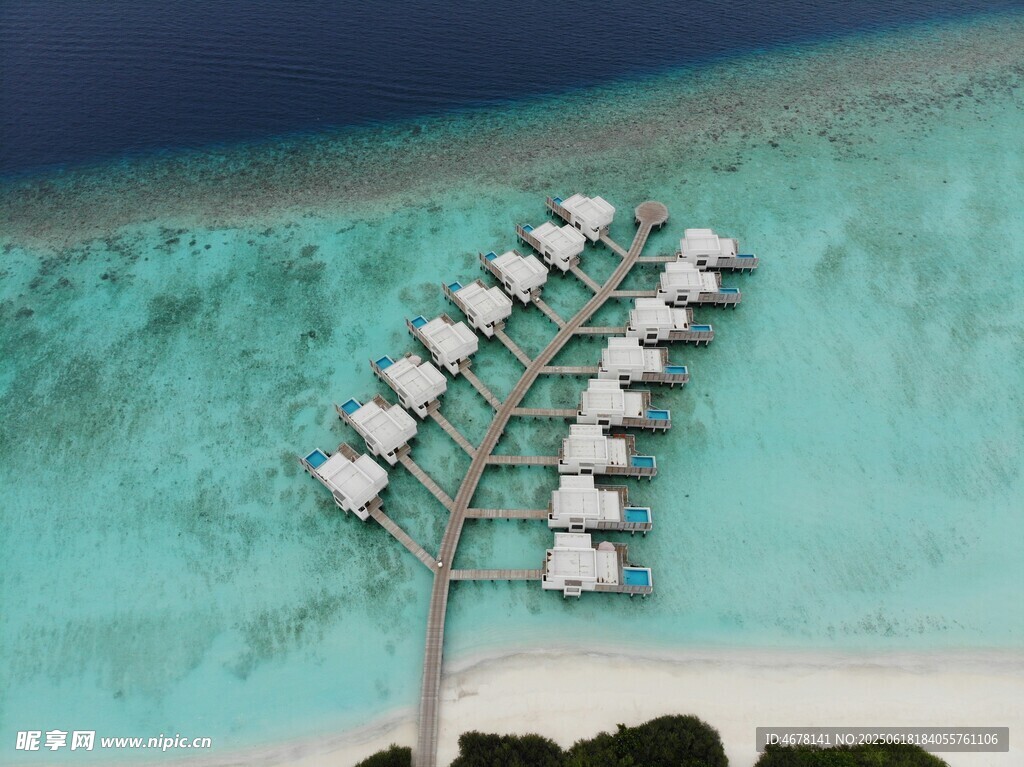 馬爾代夫水上度假屋美景
