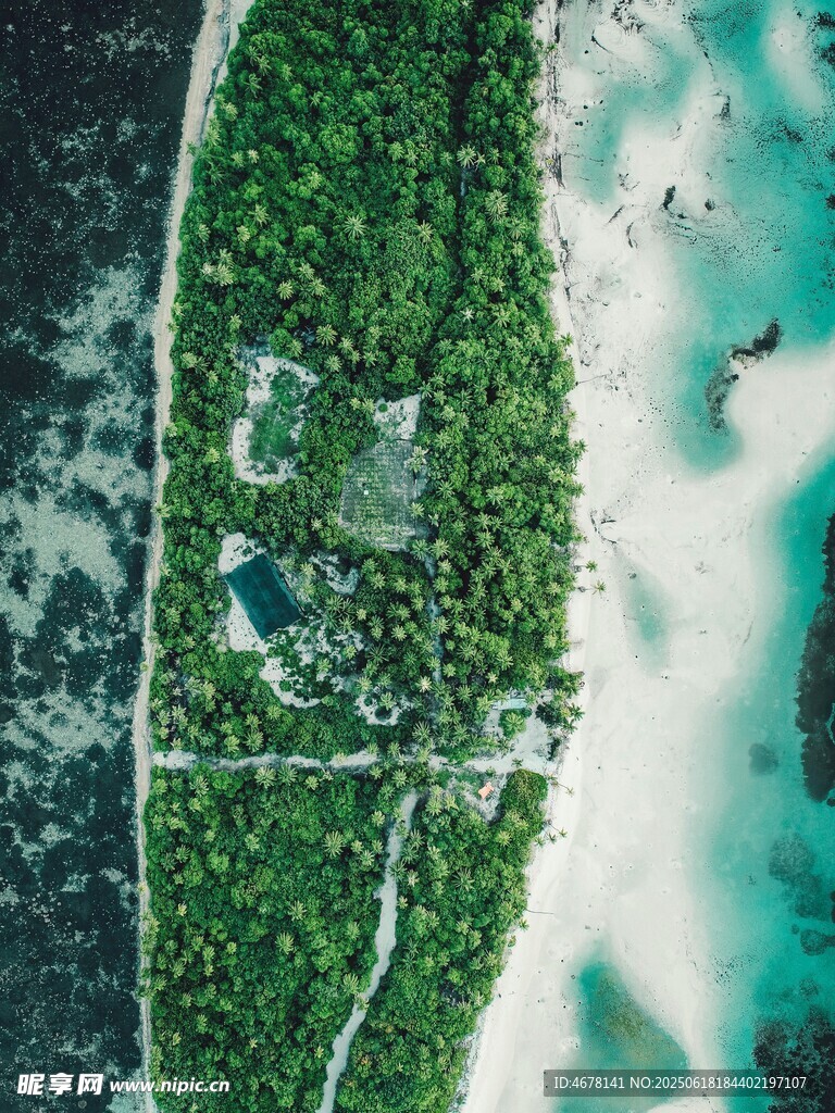 海島綠意航拍美景