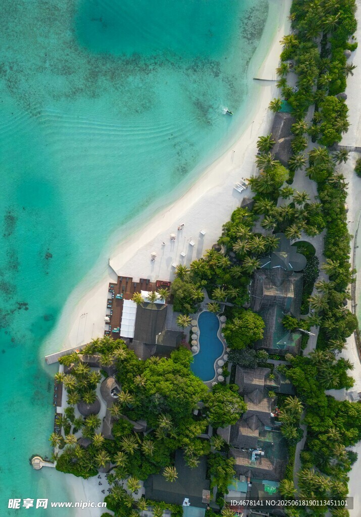 海島度假勝地俯瞰美景