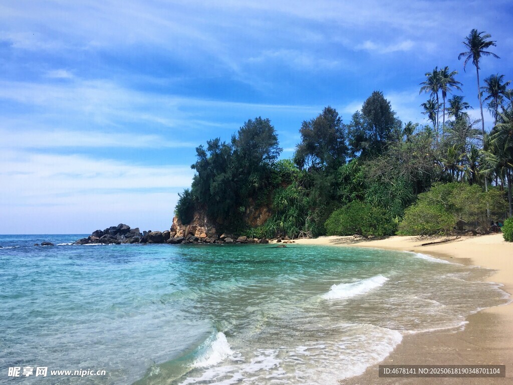 美麗海濱風光迷人海岸線