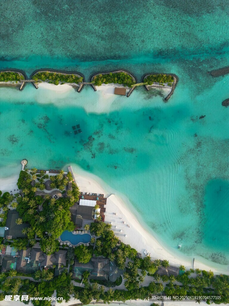海島度假勝地美麗風光
