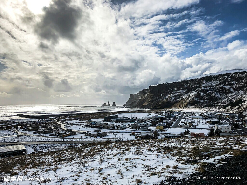 冬日雪山風景