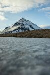 雪山下的寧靜湖泊