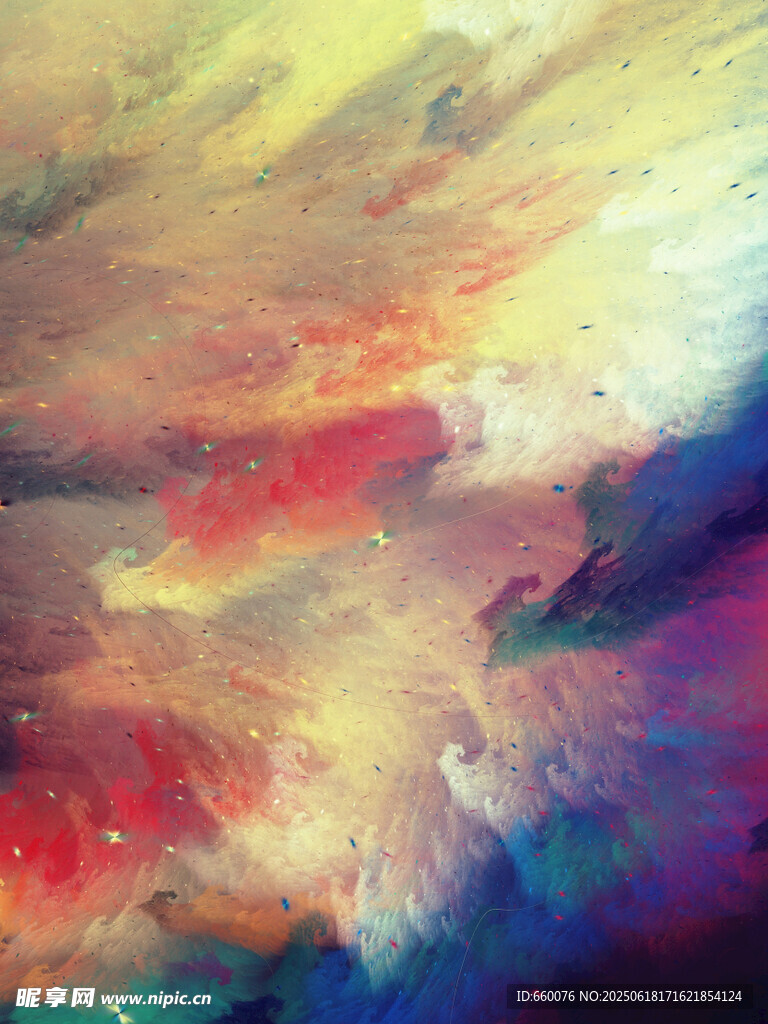 抽象多彩藝術水彩畫背景