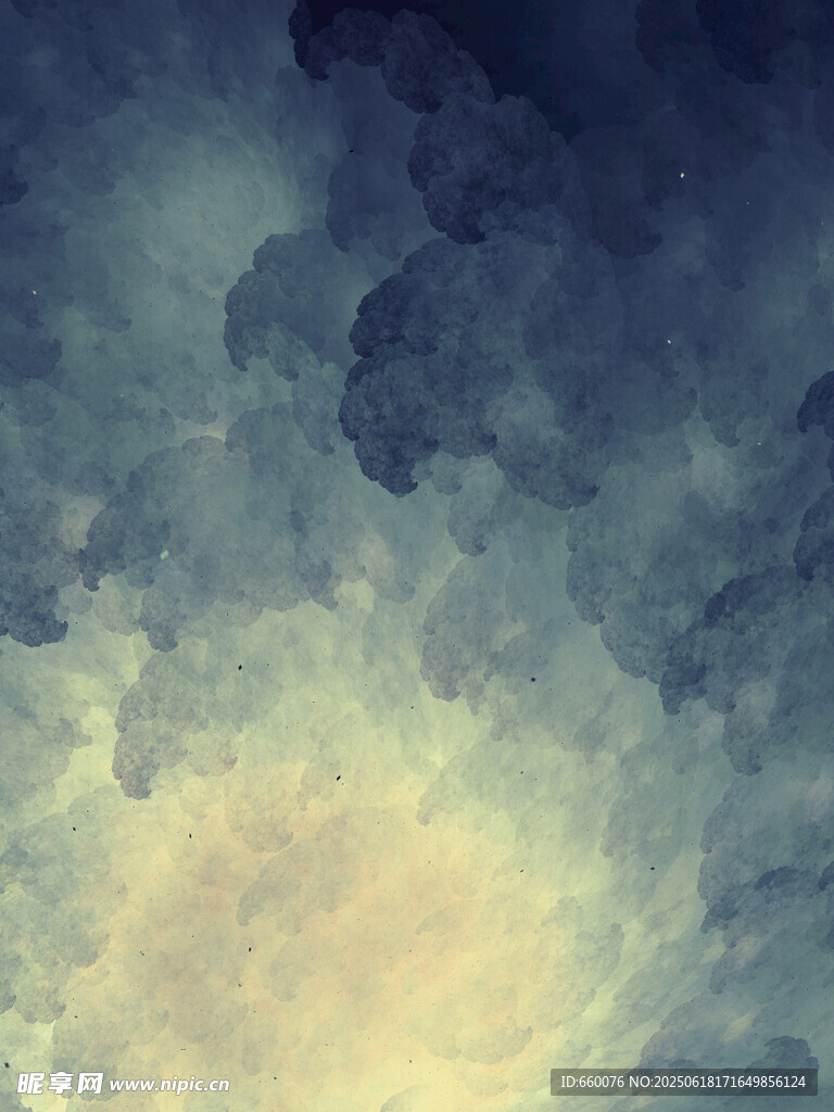 夢幻天空云彩背景圖
