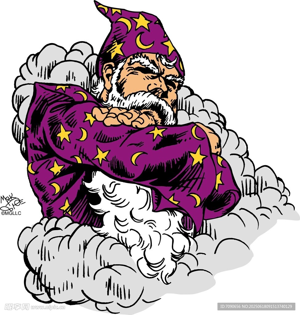 熟睡的魔法老人