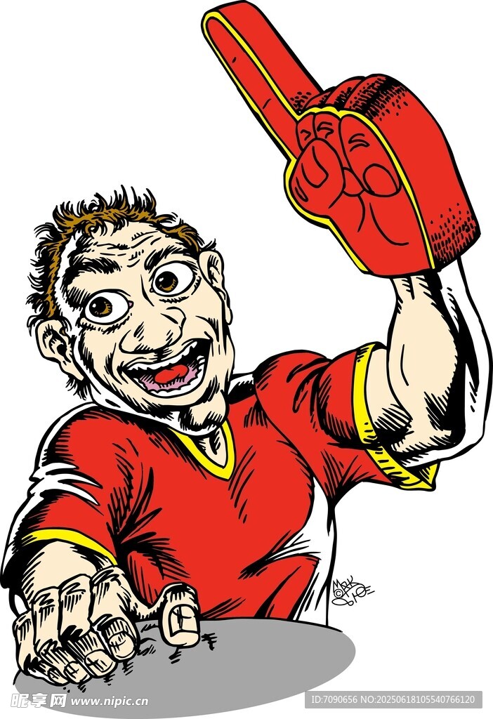 歡呼的足球運動員