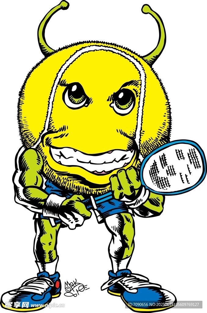 黃色外星機器人手持放大鏡