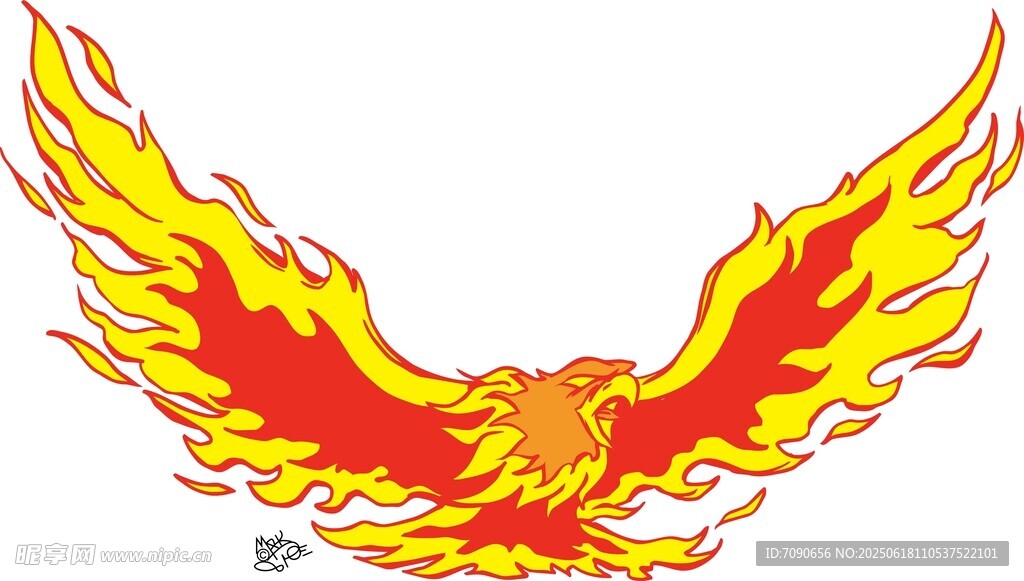 火焰鳳凰圖案