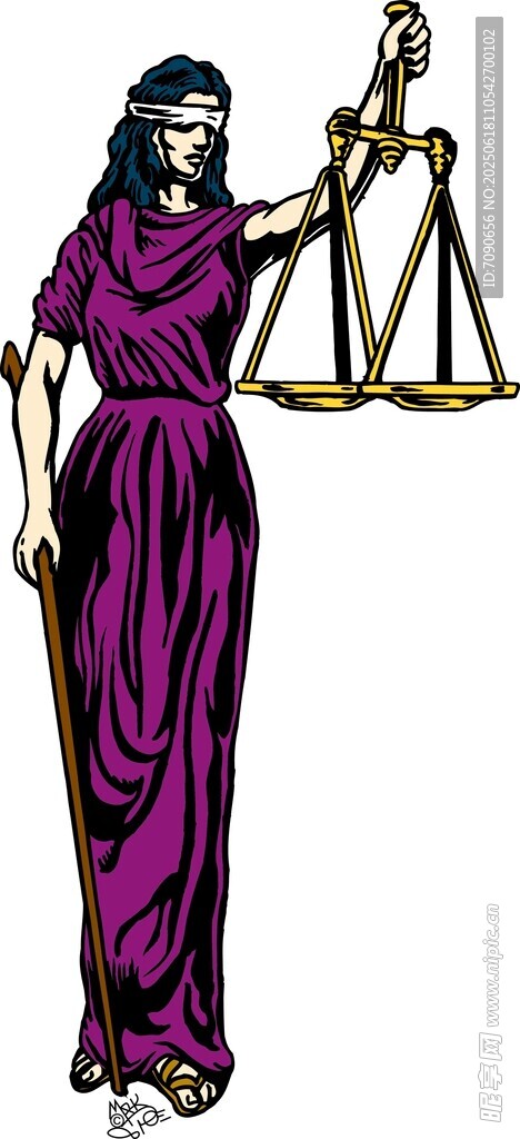 正義女神手持天平形象