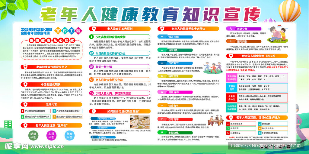 老年人健康教育宣傳欄