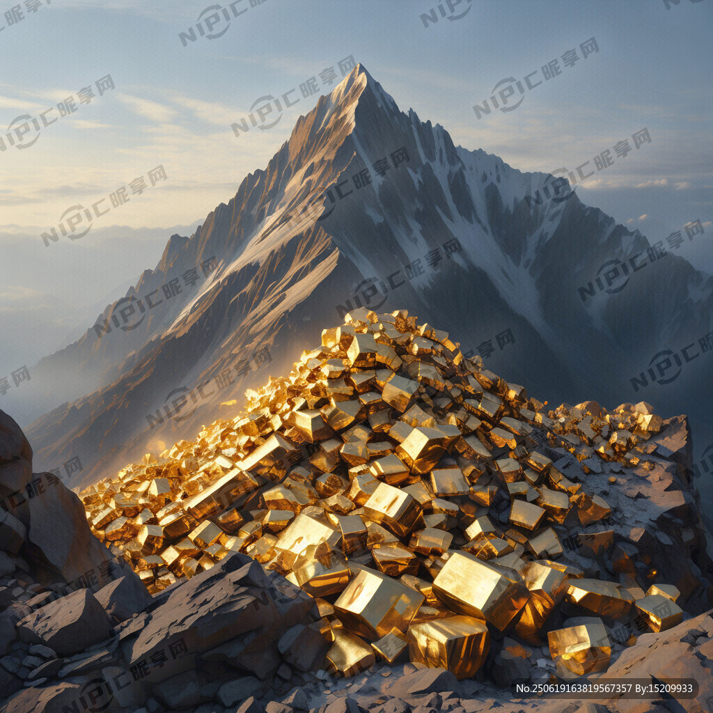 生成一座山 山頭有金礦