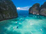 美麗海島清澈海域風光