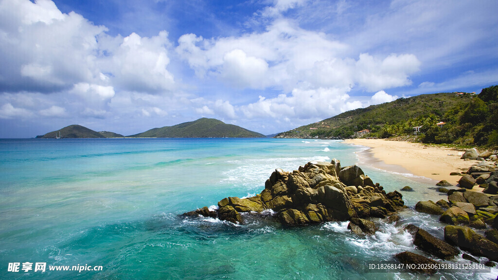 美麗海島海岸風(fēng)光