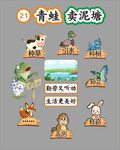 板書青蛙賣泥塘