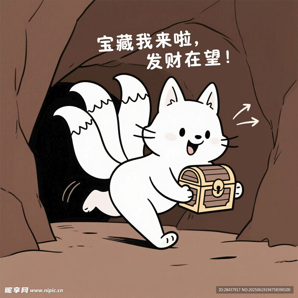 小白狐洞穴尋得寶藏