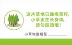 草地小草生長溫馨插畫