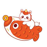 小馬寶寶騎魚歡樂卡通形象