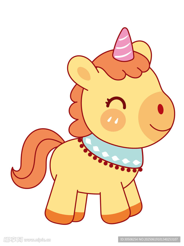 可愛小馬寶寶小馬插畫