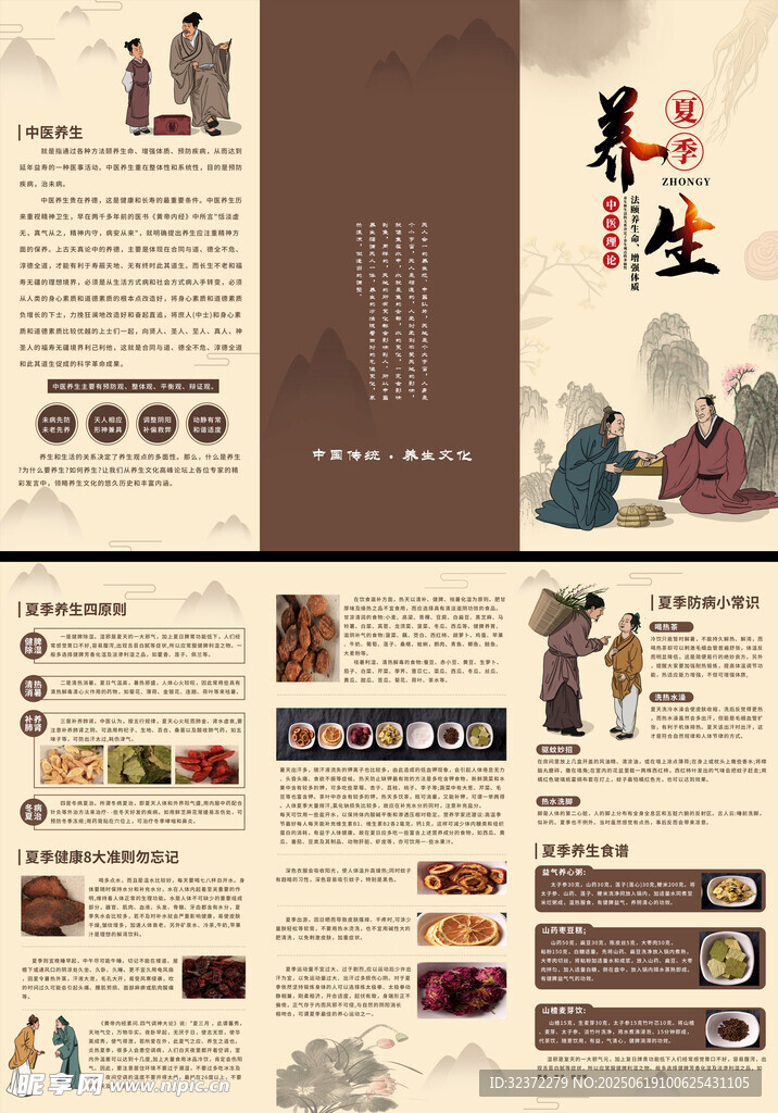 傳統養生文化宣傳頁