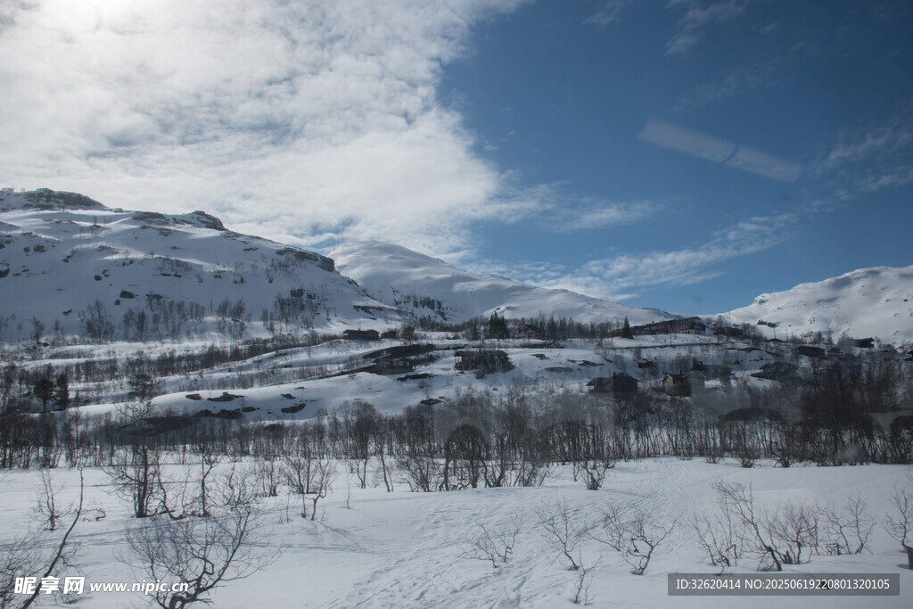 冬日雪山風景