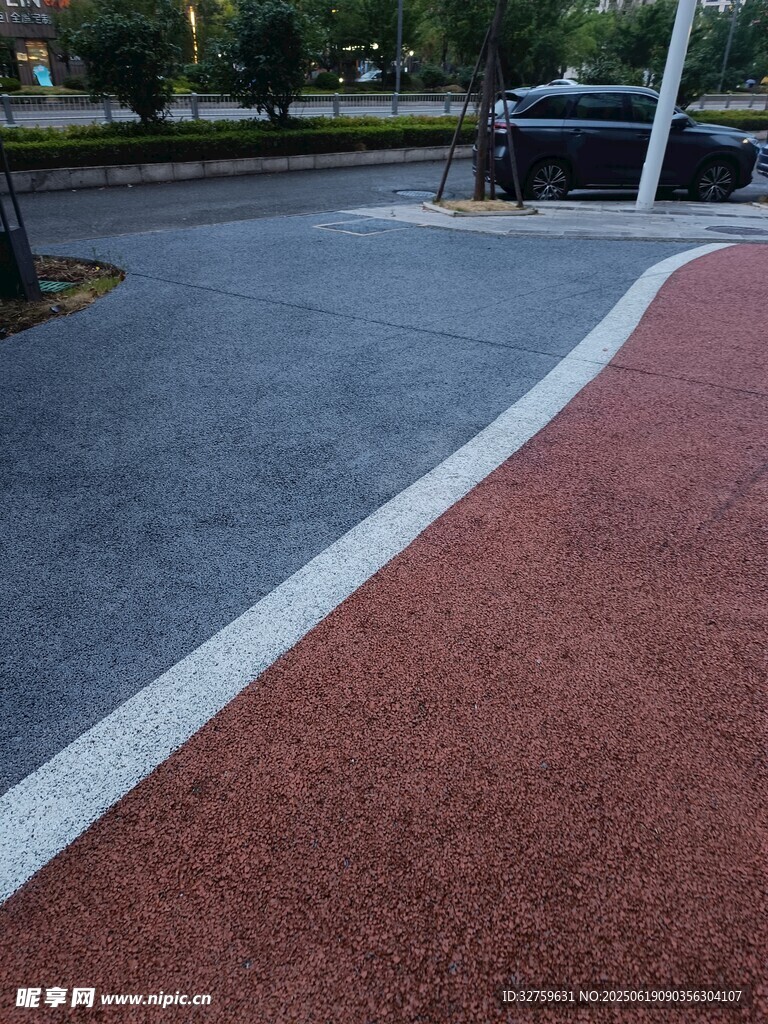 彩色透水路面景觀