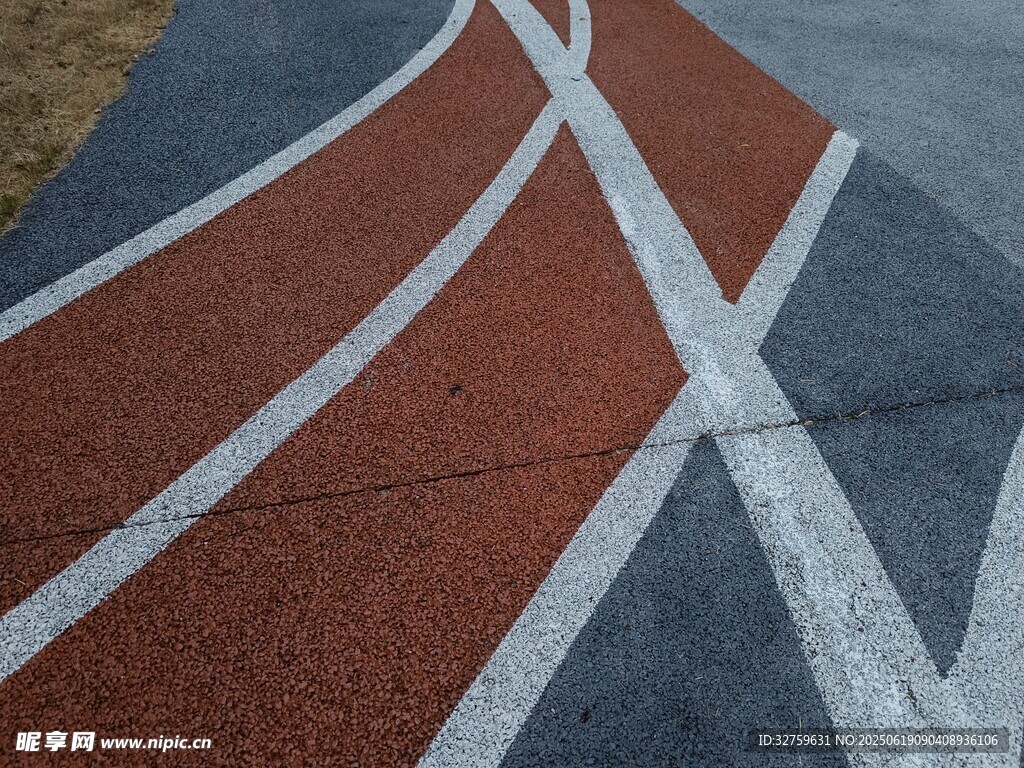 彩色路面線條圖案