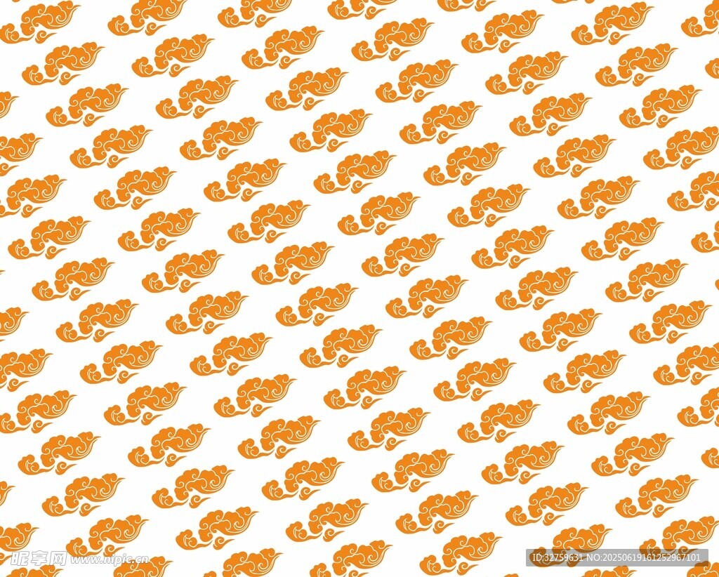 橙色小魚圖案背景紋理