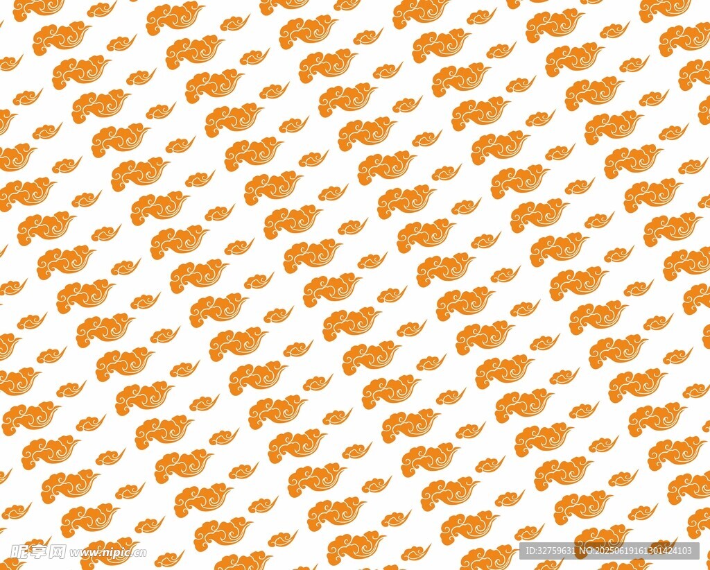 橙色小魚圖案背景紋理
